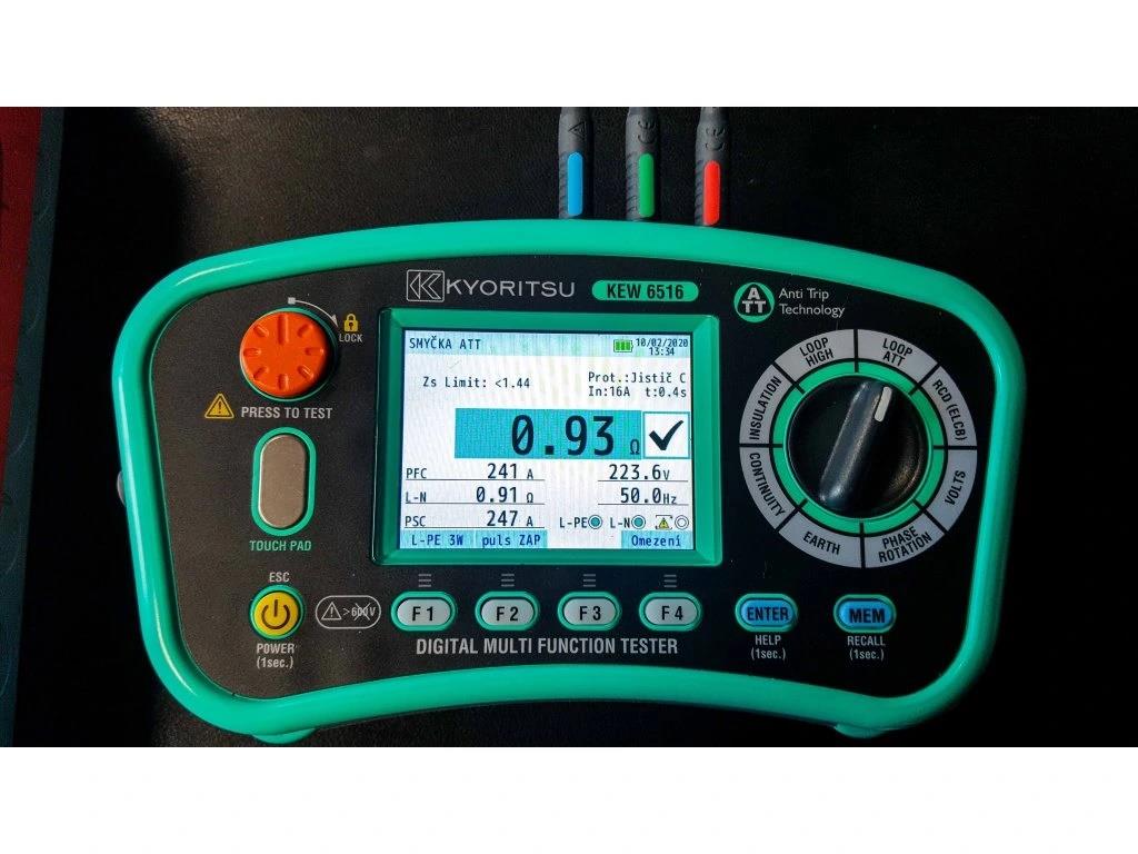 KEW 6516BT - revize elektrických instalací