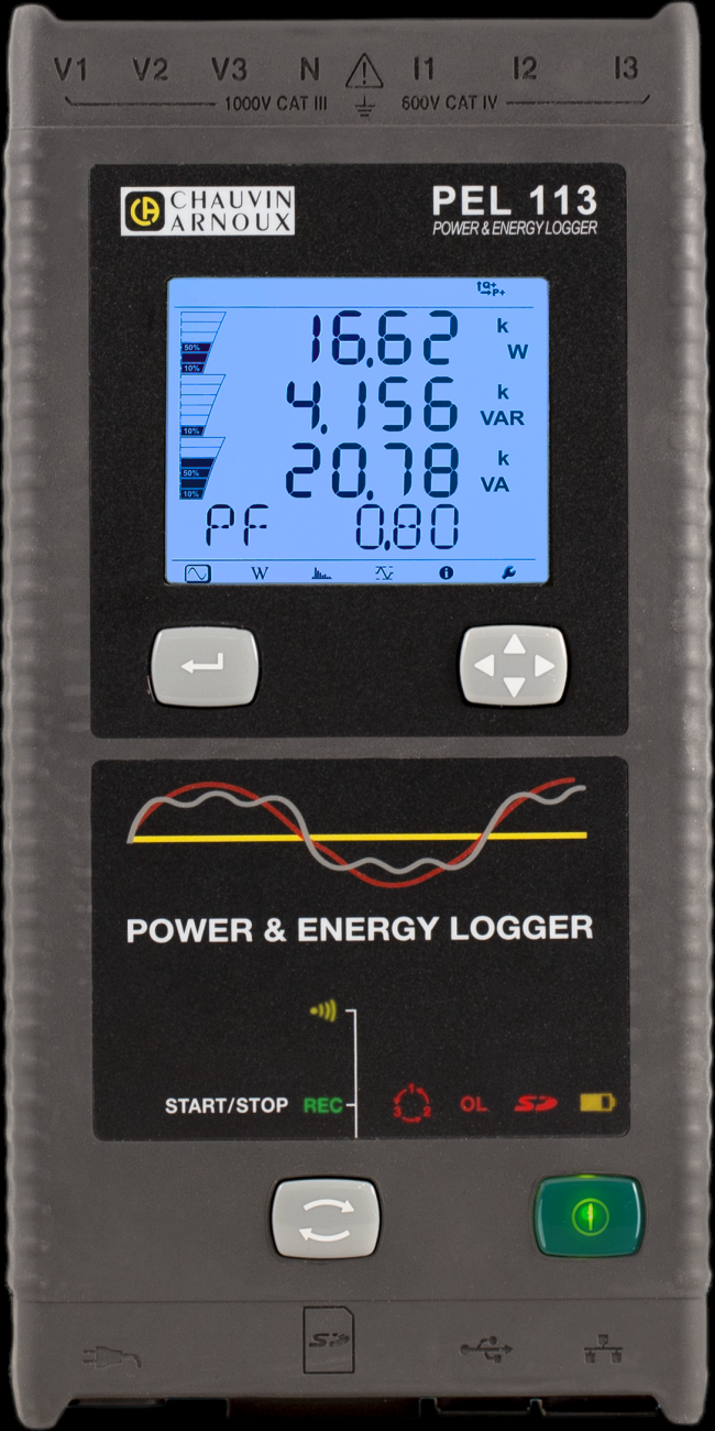 PEL 113 + MA194 záznamník kvality elektrické energie sada