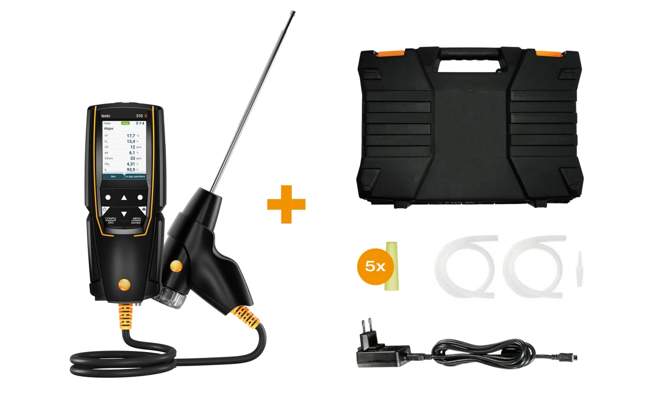 testo 310 II analyzátor spalin sada