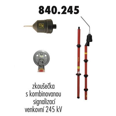 Zkoušečka 245 kV venkovní kombinovaná signalizace