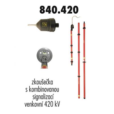 Zkoušečka 420 kV venkovní kombinovaná signalizace