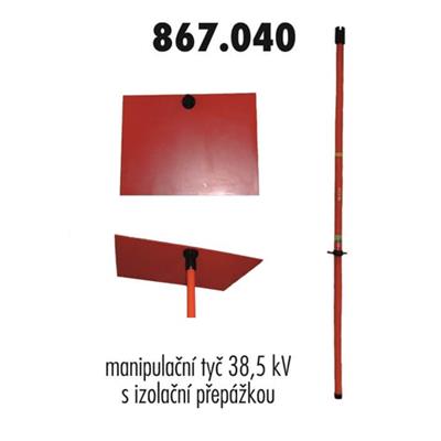 Manipulační tyč s přepážkou